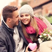 33890056-a-picture-of-a-couple-on-valentine-s-day-in-the-park-with-flowers-and-heart